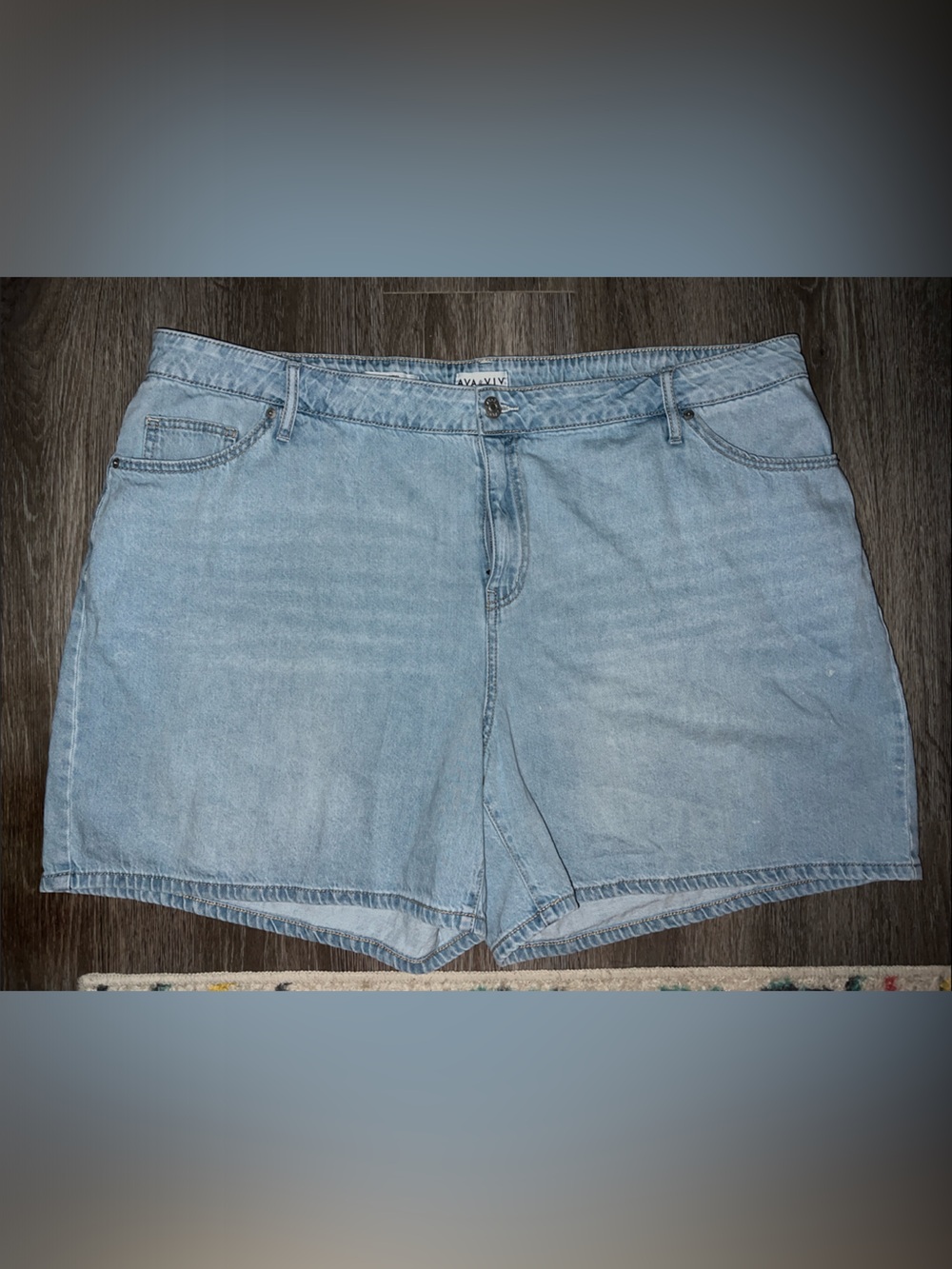 Ava & Viv Light Blue Denim Jean Shorts